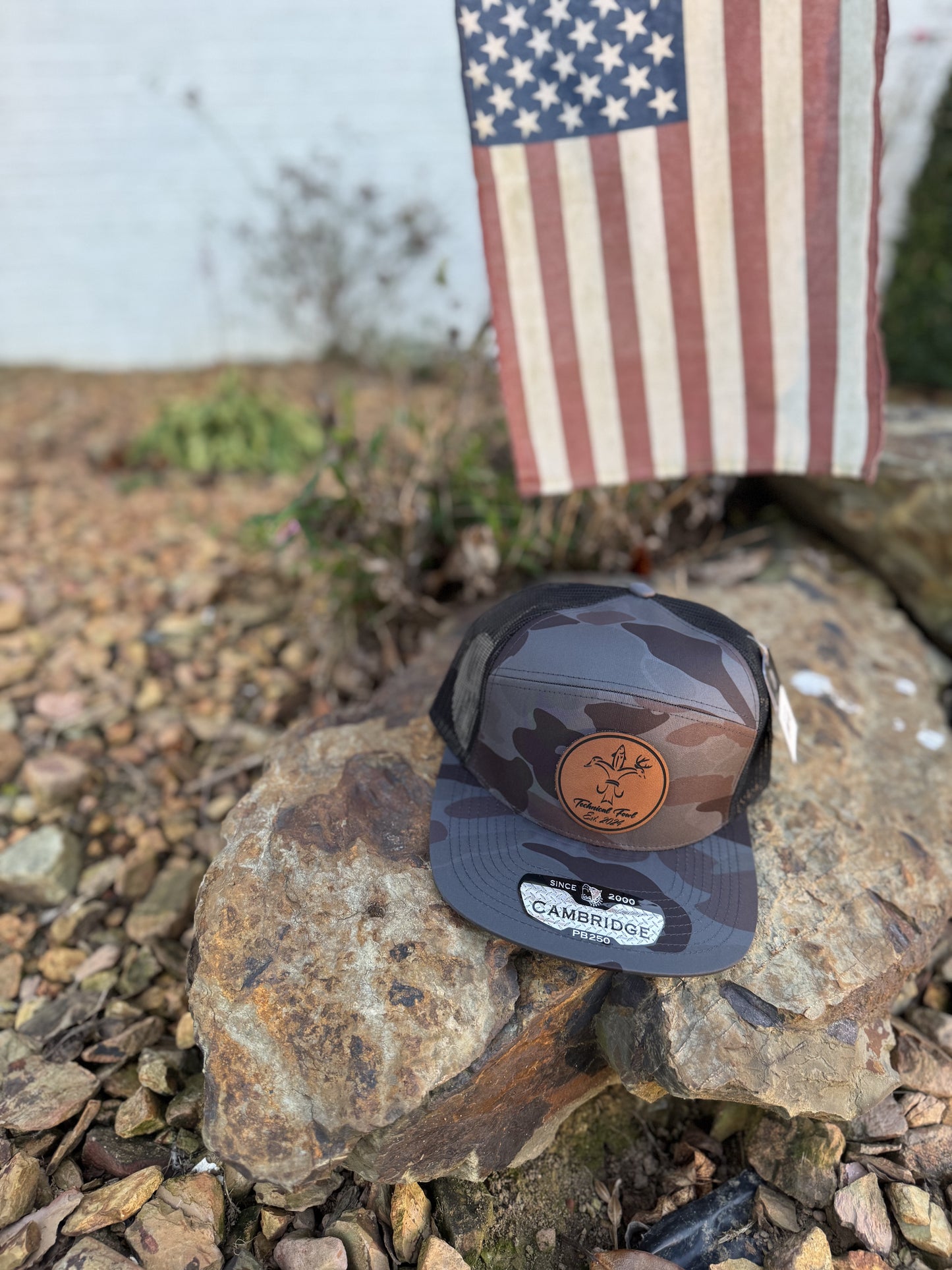 TechnicalFowl DarkGrey DuckCamo (7 Panel) Hat