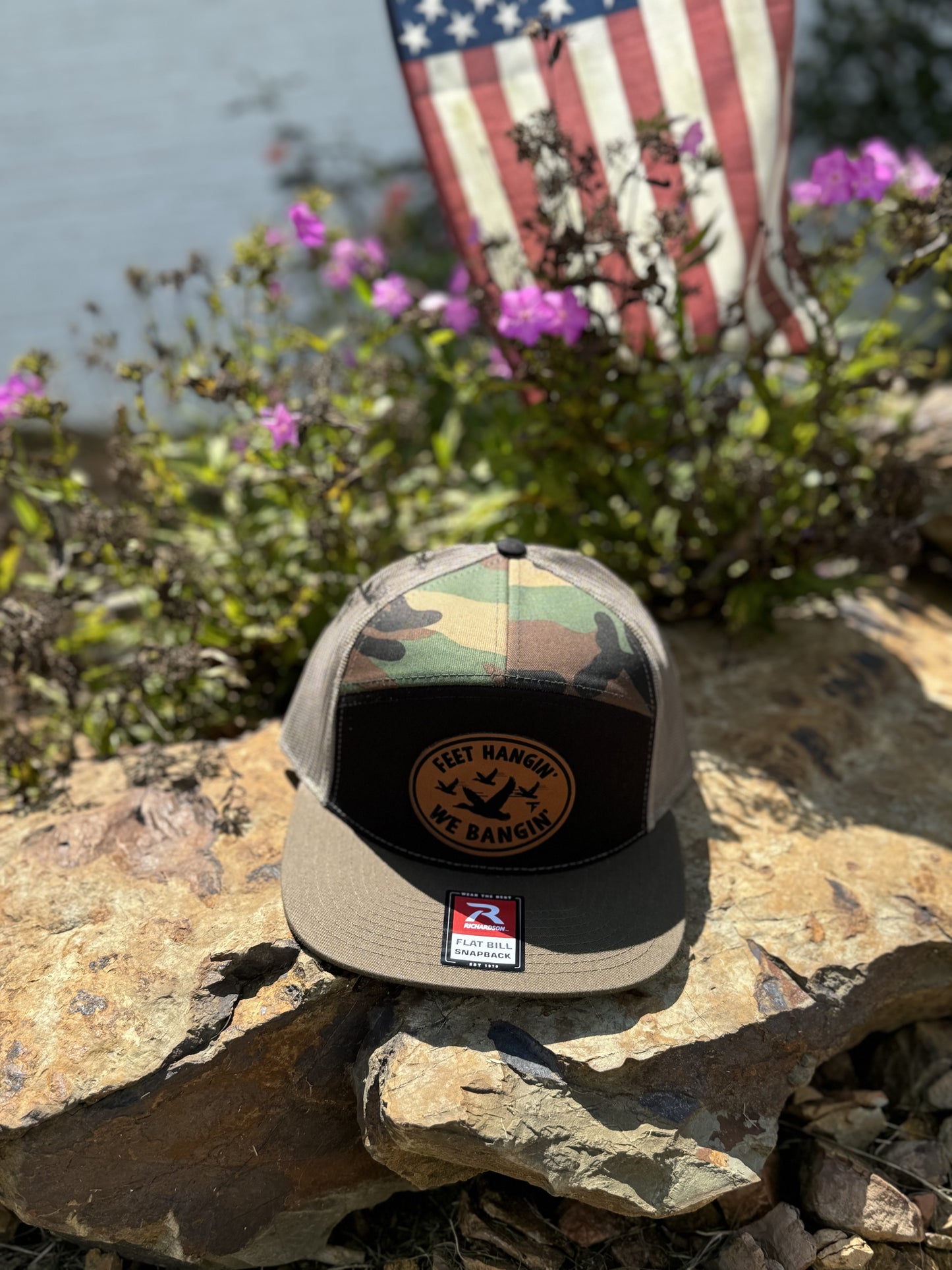 TechnicalFowl Black/Camo (7 Panel) Hat