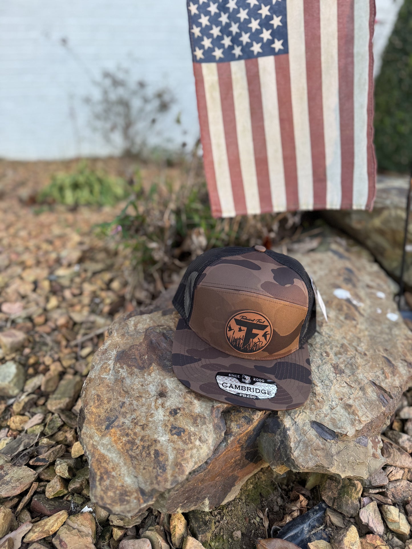 TechnicalFowl DarkBrown DuckCamo (7 Panel) Hat