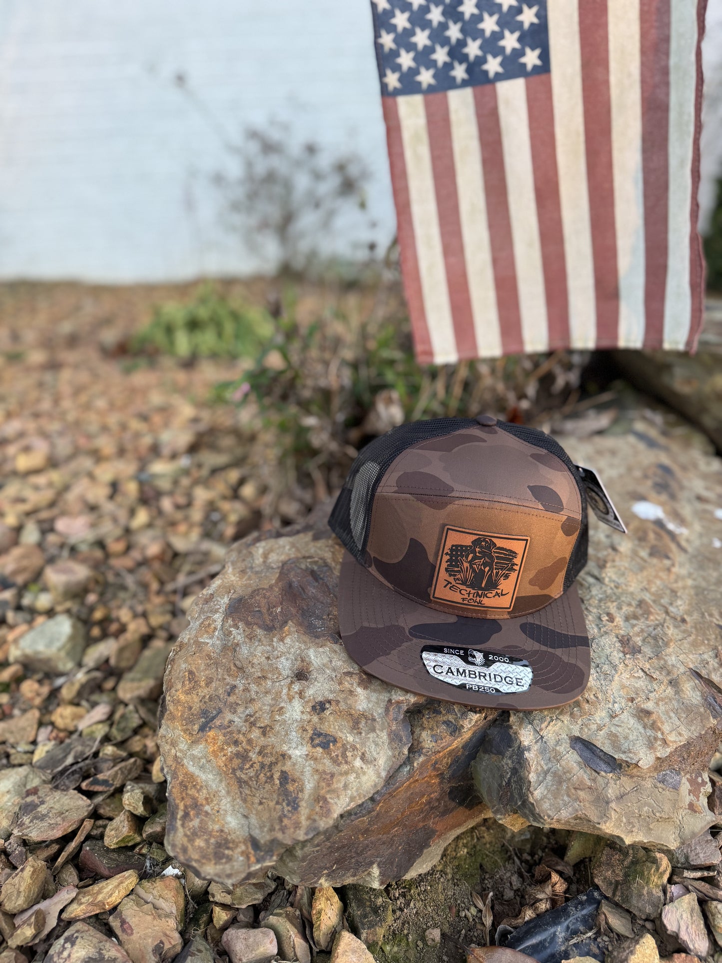 TechnicalFowl DarkBrown DuckCamo (7 Panel) Hat