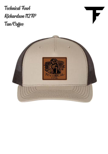 TechnicalFowl Tan/Coffee (5 Panel) Hat